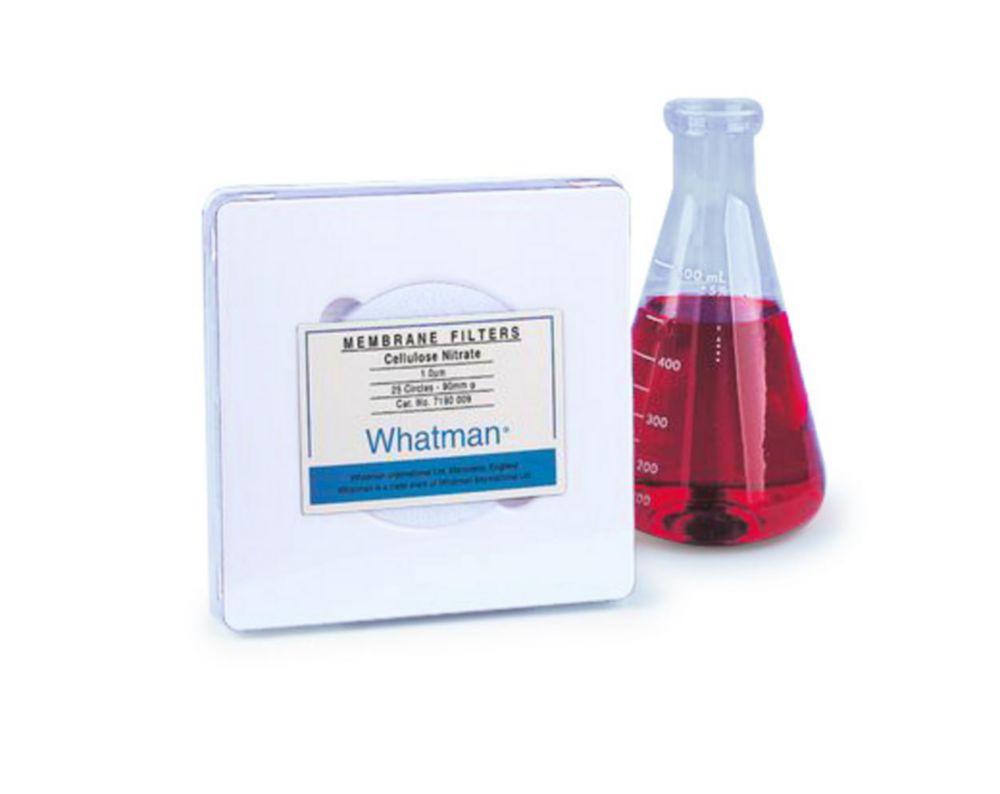 Cellulose Nitrate Membrane Circle, plain, 0.45 µm pore size, 47 mm, pack of 100 (no dan. goods)