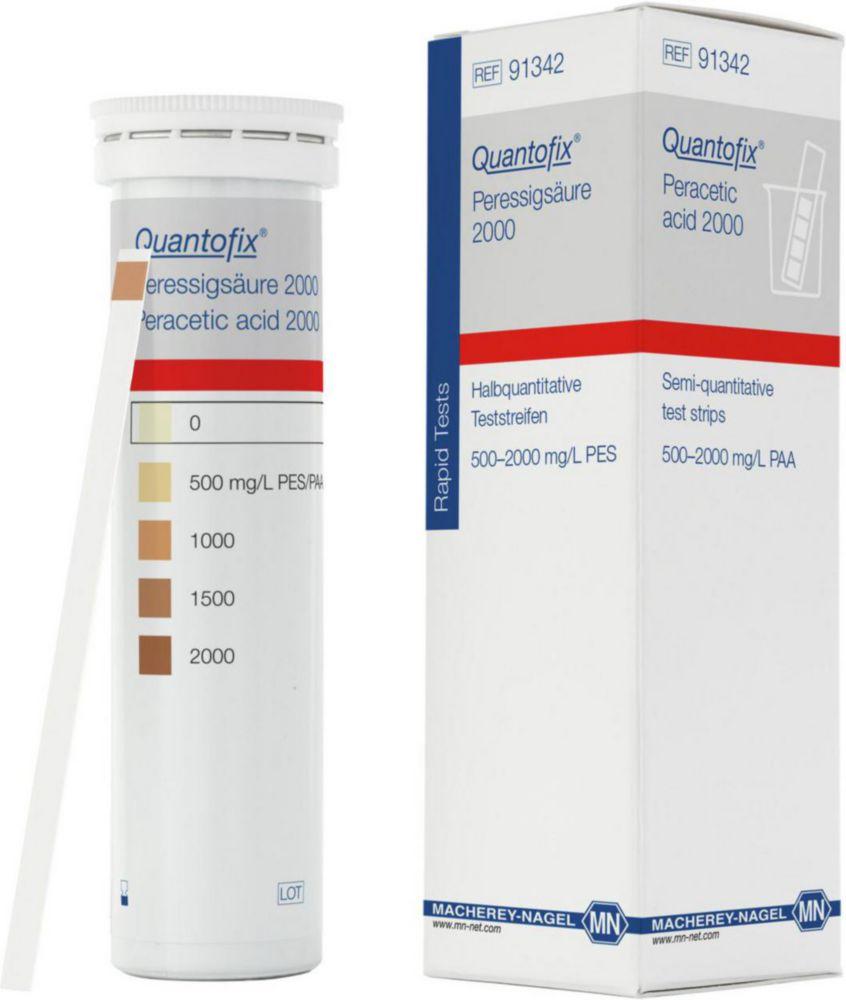 Quantofix® test stripes, peracetic acid 2000 box of 100 test stripes